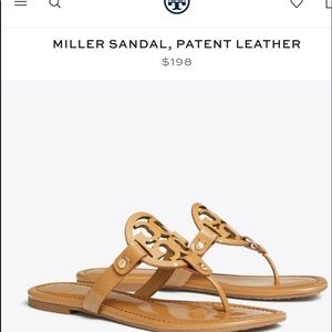 Tory Burch Miller Sandals In Sand Actual Pics 4-8